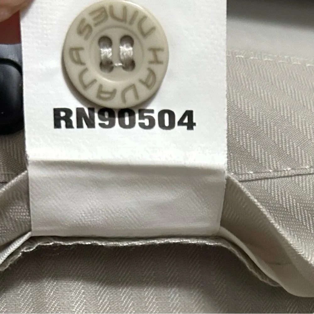Havana Nines 100% Linen Dress Pants 40 Beige Tan Flat Front Casual‎ Resort Vacay